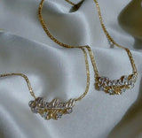 3d Name plate necklace