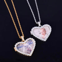 Bling Photo Necklace with Tennis necklace